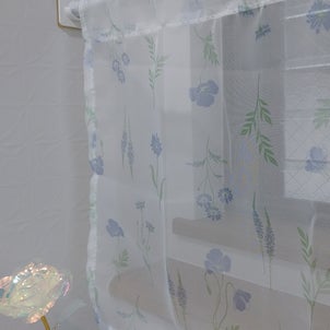 【Can★Do】カフェカーテンでトイレを春らしくイメージチェンジ。の画像