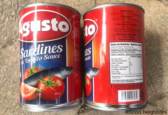 2021年8月ハイチ地震でGNHが配布したトマト缶