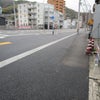 自転車専用道路工事確認の画像