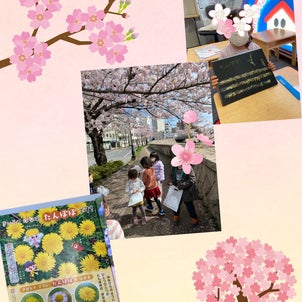 桜とタンポポの画像