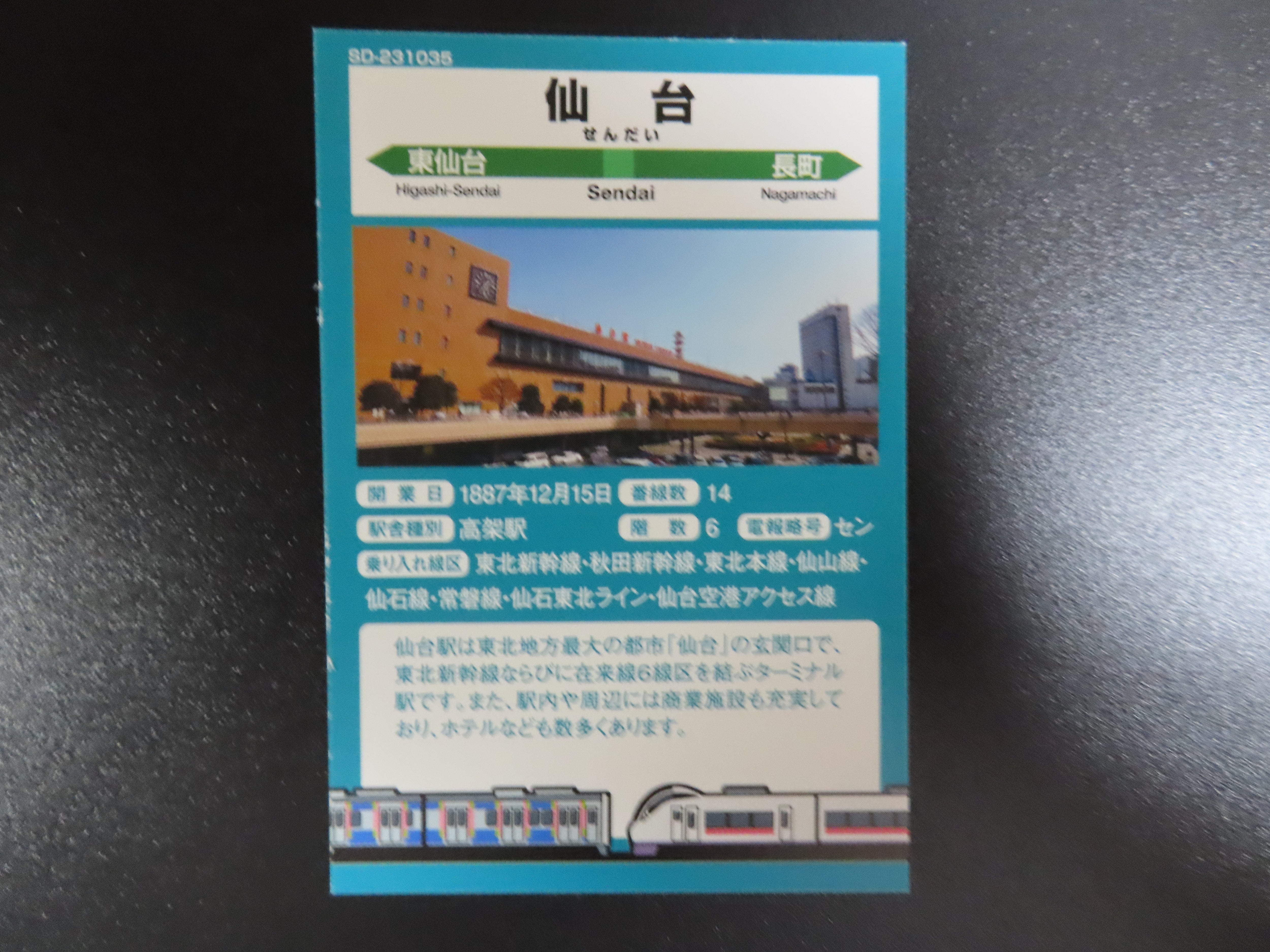 仙台駅で、南東北エリア駅カードキャンペーンが、2022-4-1(金)から開始 