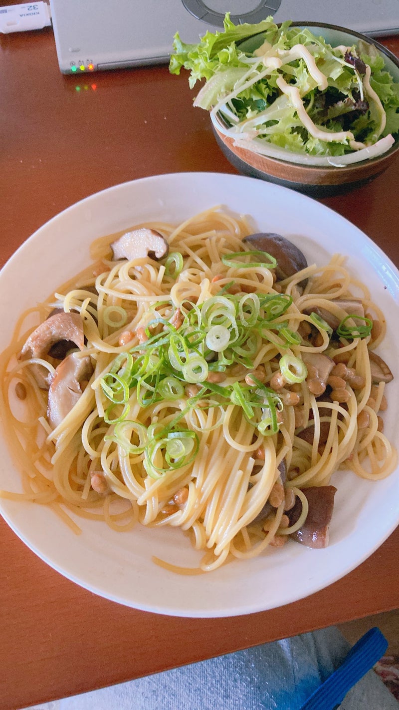 ✨ワンパンで納豆きのこパスタ | ヒロさんキッチンブログ