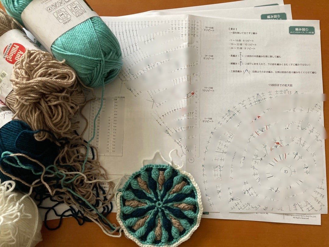 ペルシア風ブランケット編みはじめ | 毛糸とコーギー