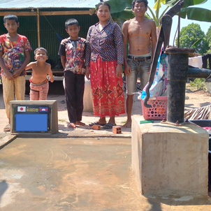 カンボジア井戸建設支援報告（サムラオン村シーパリーさん宅)の画像