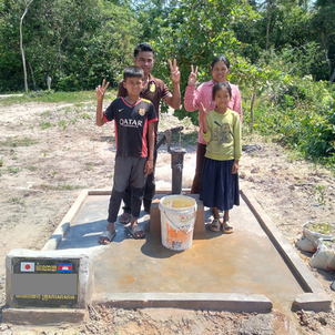 カンボジア井戸建設支援報告（アンデーン村リンルンさん宅)の画像