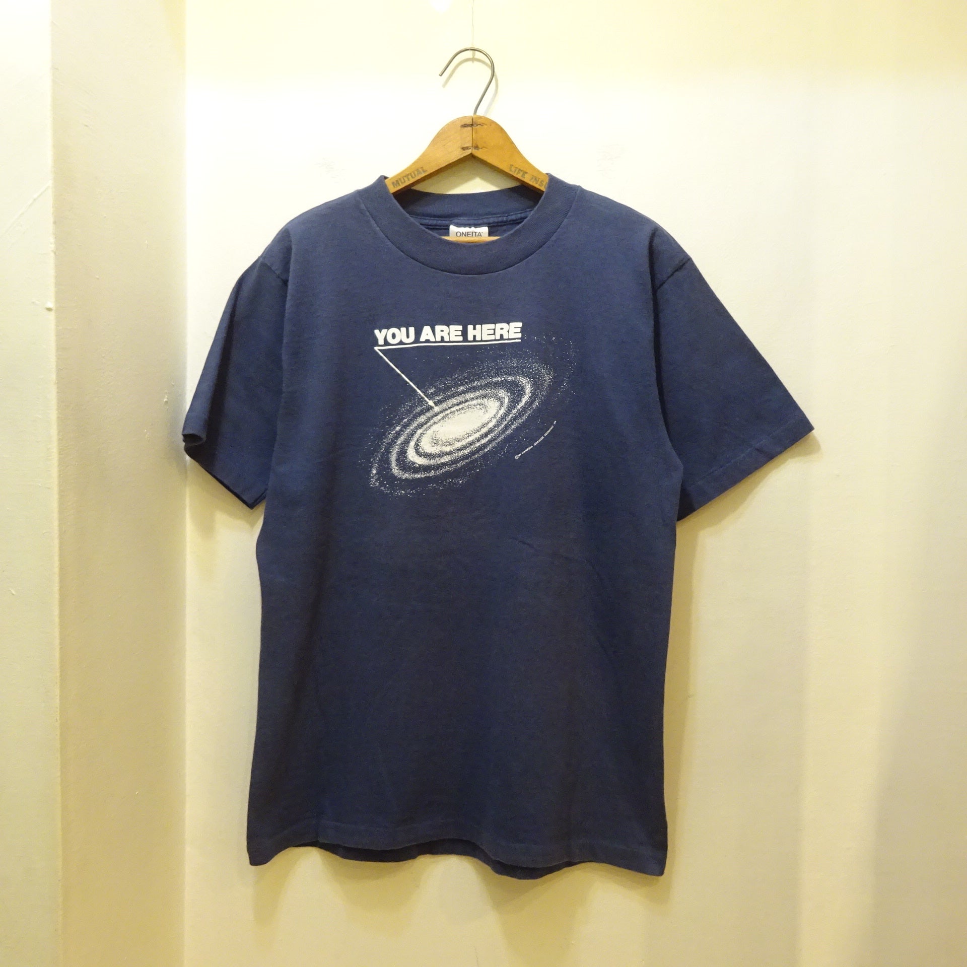 YOU ARE HERE” galaxy T-shirt デッドストック