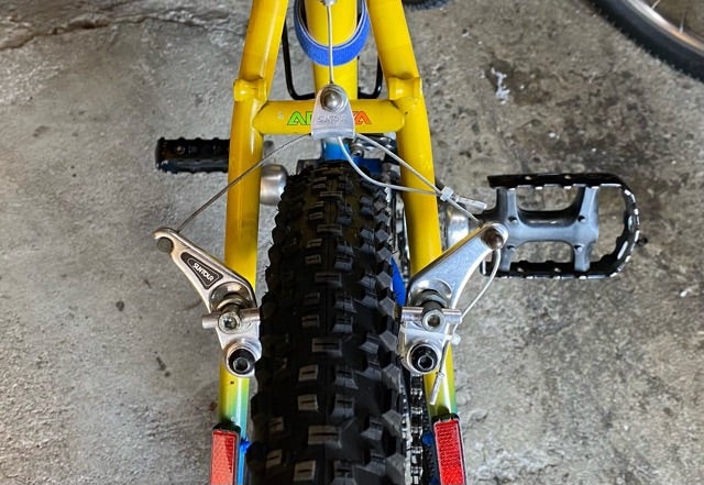 ニシキ グローバルのカンチブレーキ換装(SUNTOURは裏切らない ニシキ グローバルのカンチブレーキ換装(SUNTOURは裏切らない