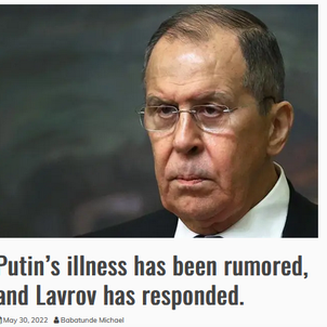 「プーチン大統領の健康不安説」や戦争の目的についてラブロフ外相が発言の画像
