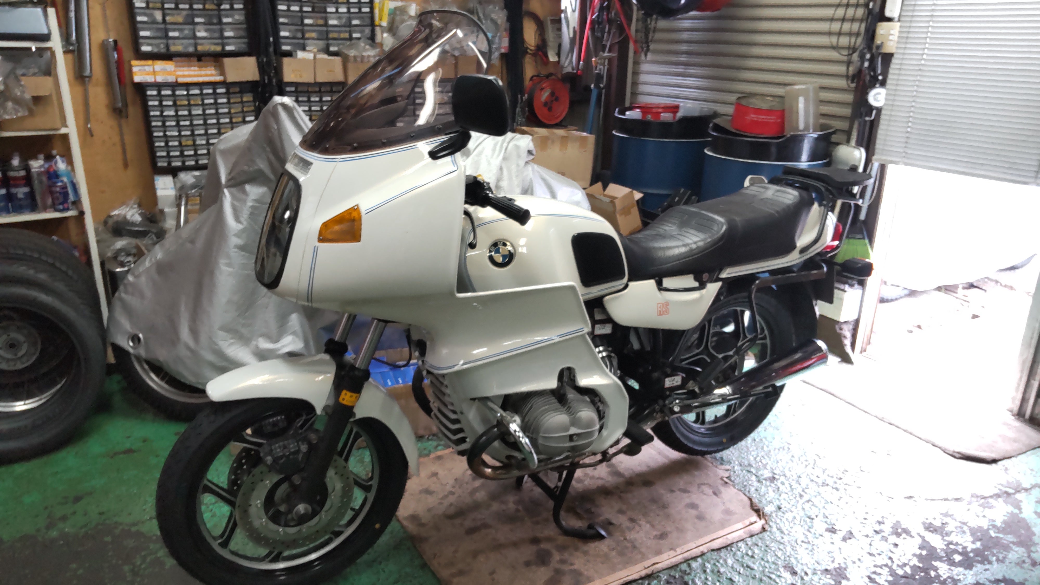 BMW R100RS ツインサス用純正シート グレイ系 オートバイパーツ