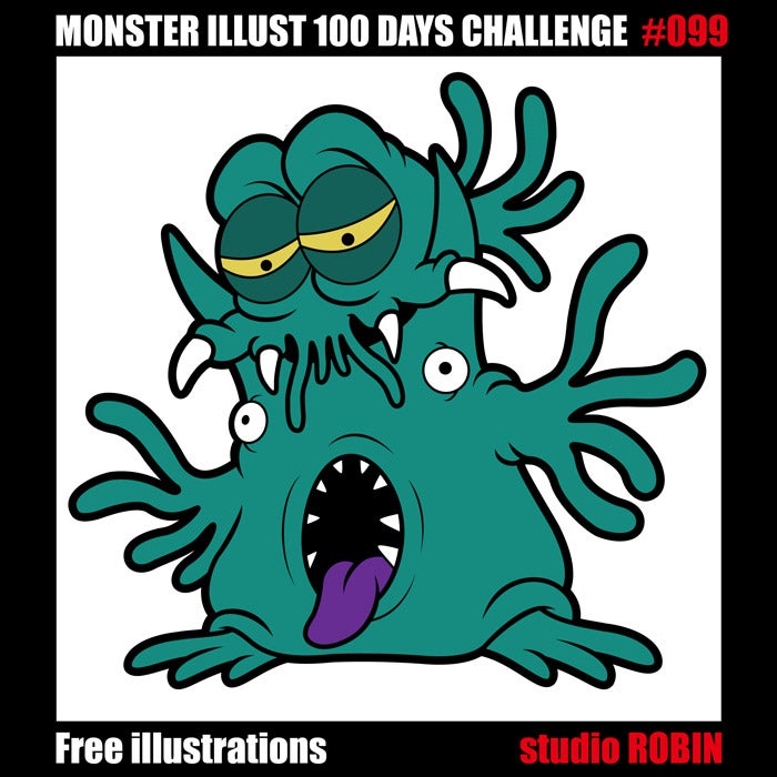 モンスター 怪物 怪獣 オリジナル MONSTER イラスト フリーイラスト フリー素材 フリー画像