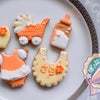 出産祝いにビタミンカラーの元気なクッキー！の画像