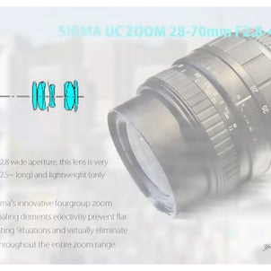 シグマ「SIGMA UC ZOOM 28-70mm f2.8-4」(EF)をちょっと整備＆作例の画像