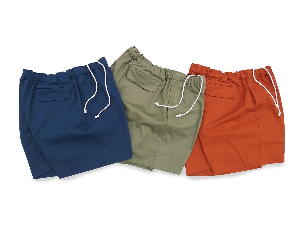 Yuan Stretch Chino Tuck Shorts 5inch | WED STORE
