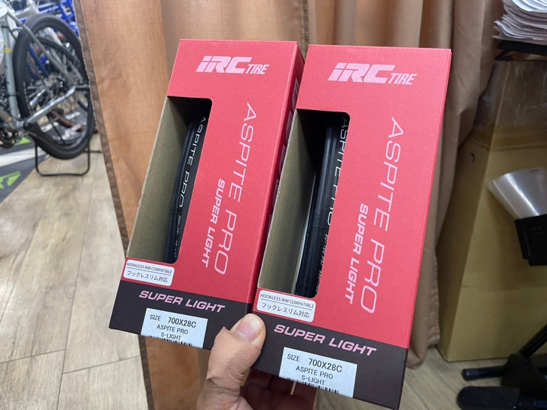 IRC ASPITE PRO S-LIGHTをつけましたよ。 | サイクルショップ IRC ASPITE PRO S-LIGHTをつけましたよ。 | サイクルショップ