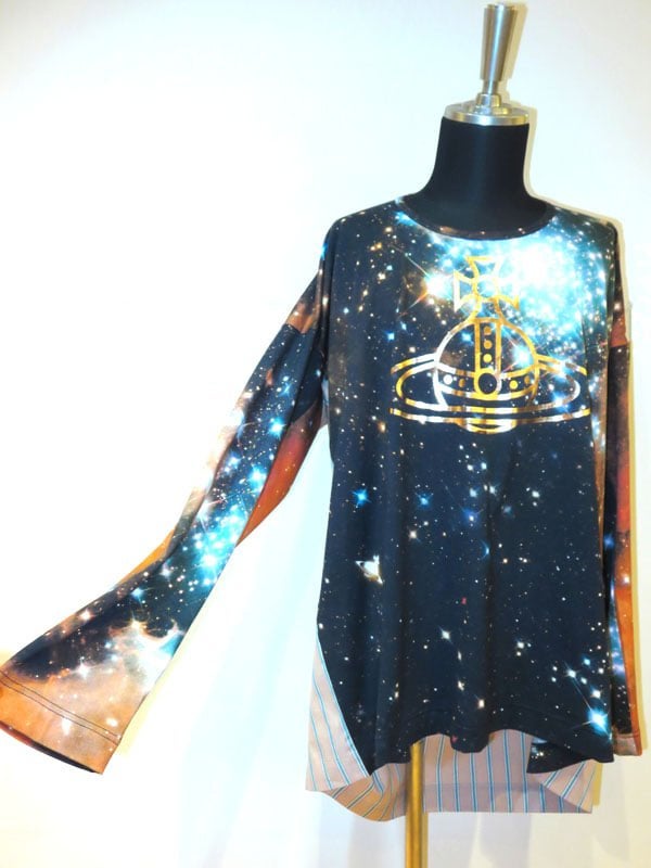 ◇Vivienne Westwood【GALAXY スクイグル長袖Tシャツ ◇Vivienne Westwood【GALAXY スクイグル長袖Tシャツ
