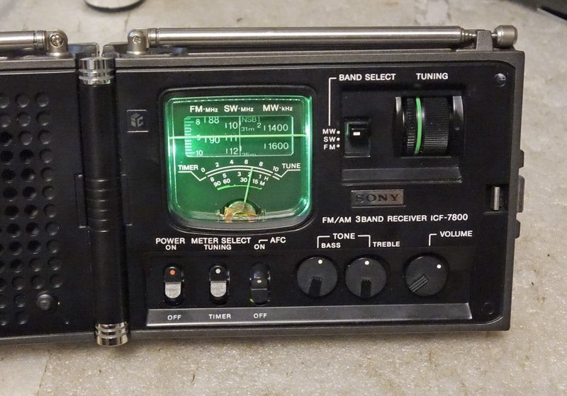 オーディオ機器 ラジオ ソニーのICF-7800 Newscaster | じんけいの修理日記