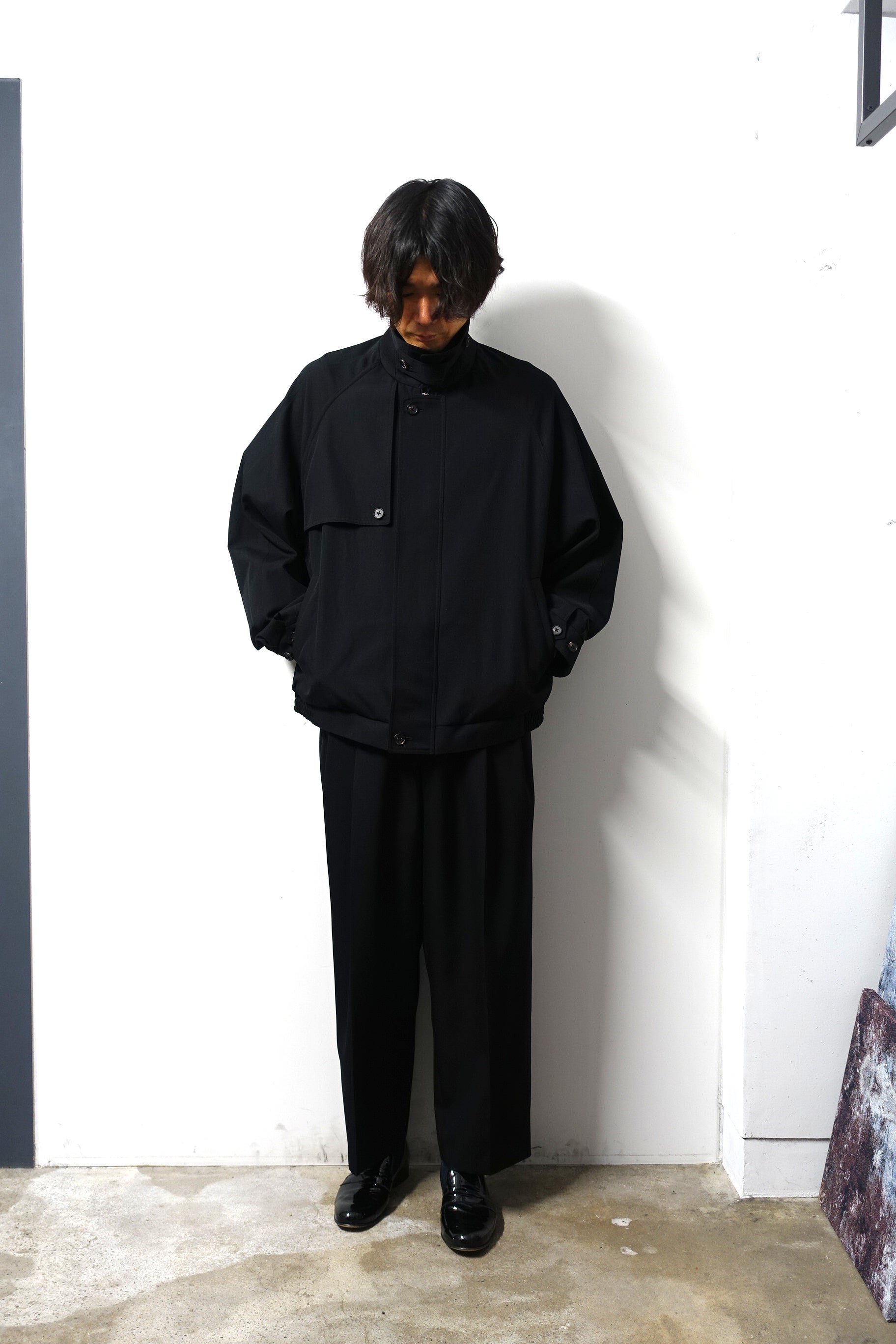 Oversized Harrington Zip Jacket(WOOL) | tradexautomotive.com