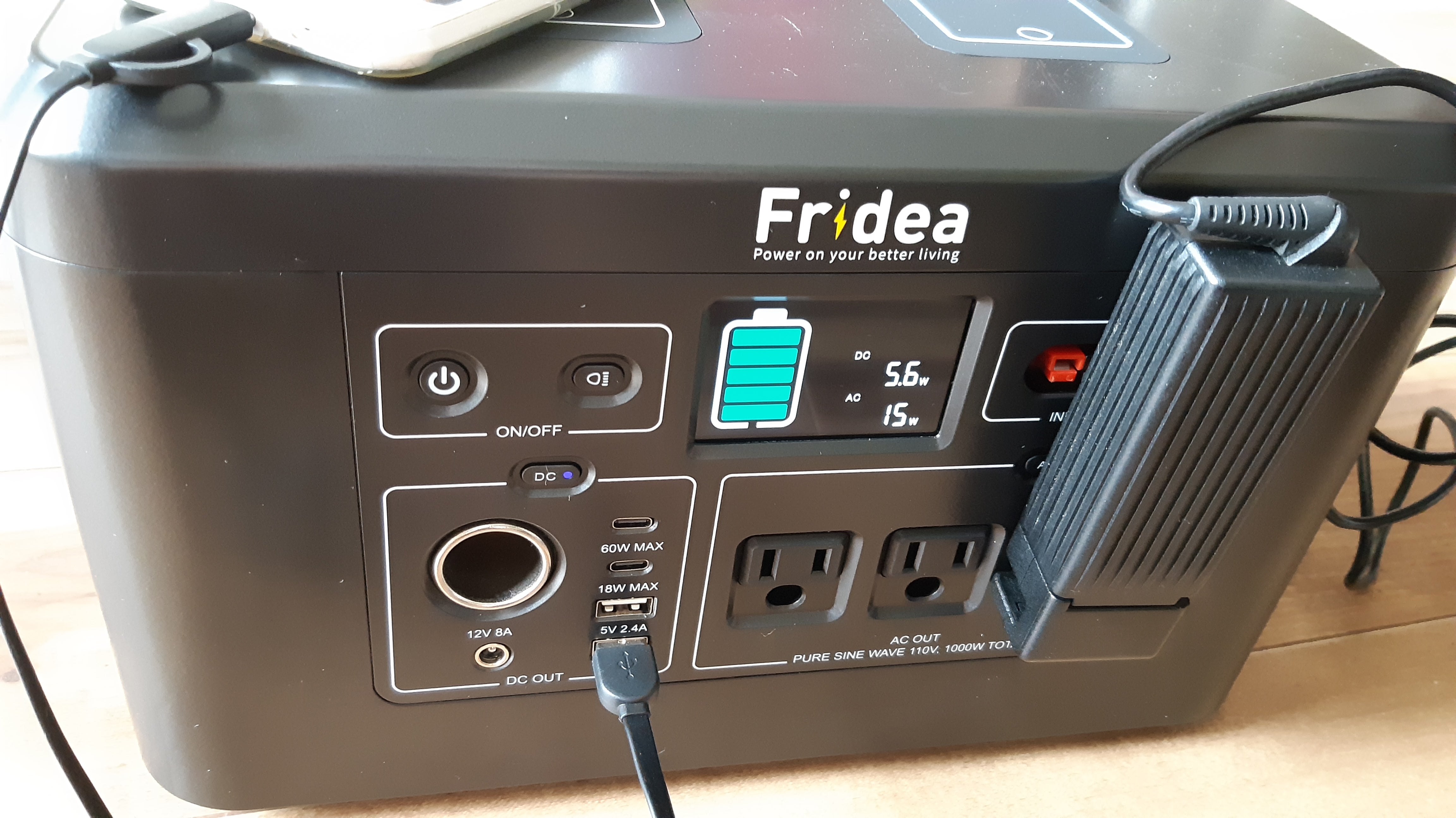 Fridea ポータブル電源 大容量 1000W AC出力対応 26万mAh