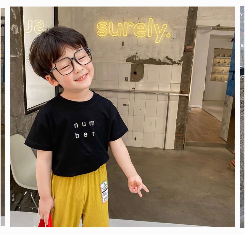 ❤️残り１点❤️ 半袖セットアップ 韓国子供服 男女兼用 半袖Tシャツ パンツ… 【SALE／72%OFF】