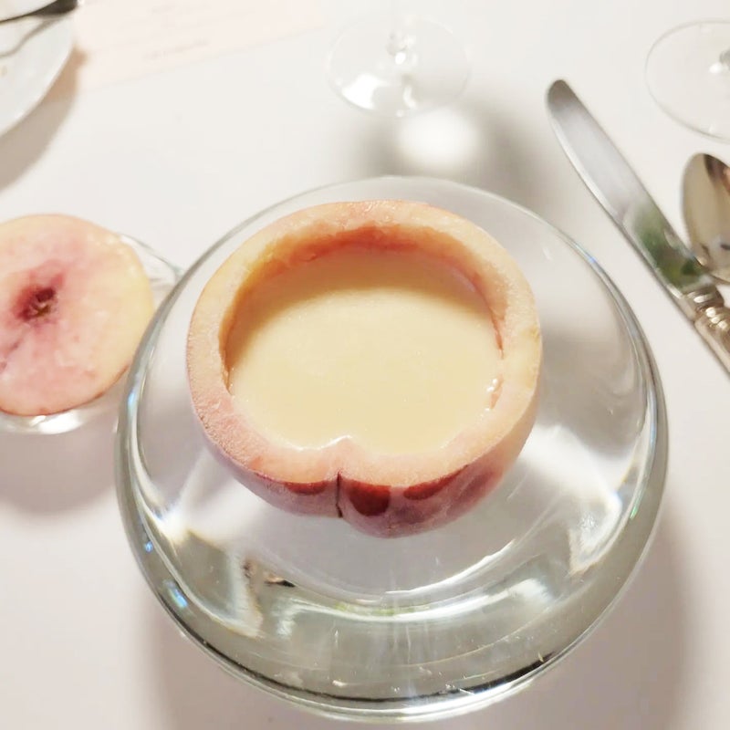 エルミタージュ・ドゥ・タムラの桃の冷製スープ