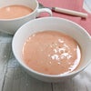 【桃のスープ】完熟桃で美味しい冷製スープ完成。の画像