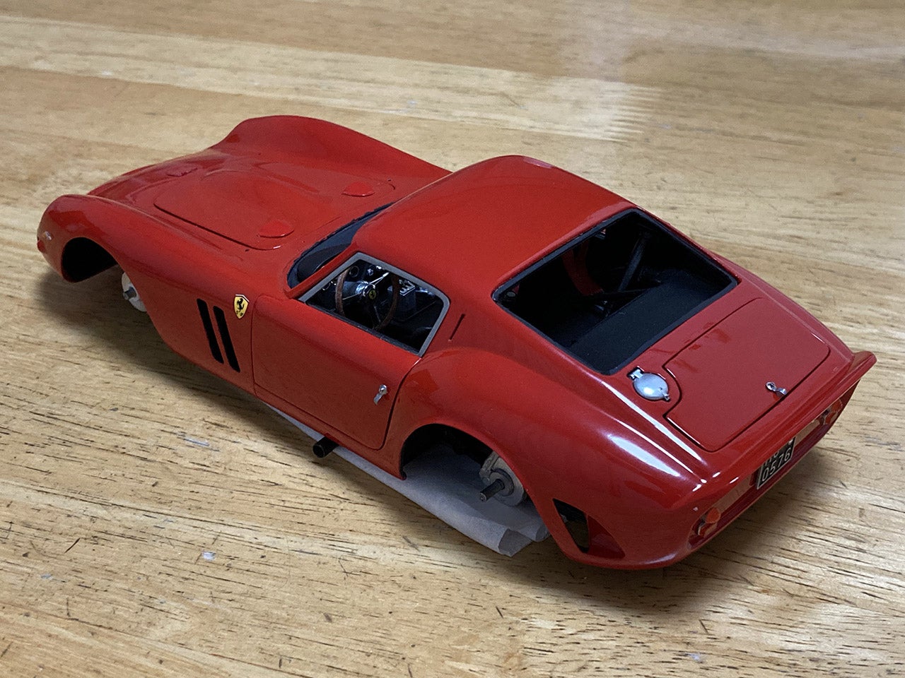 1/24 Ferrari 250GTOの続きの作業を25 | 模型深夜最終便