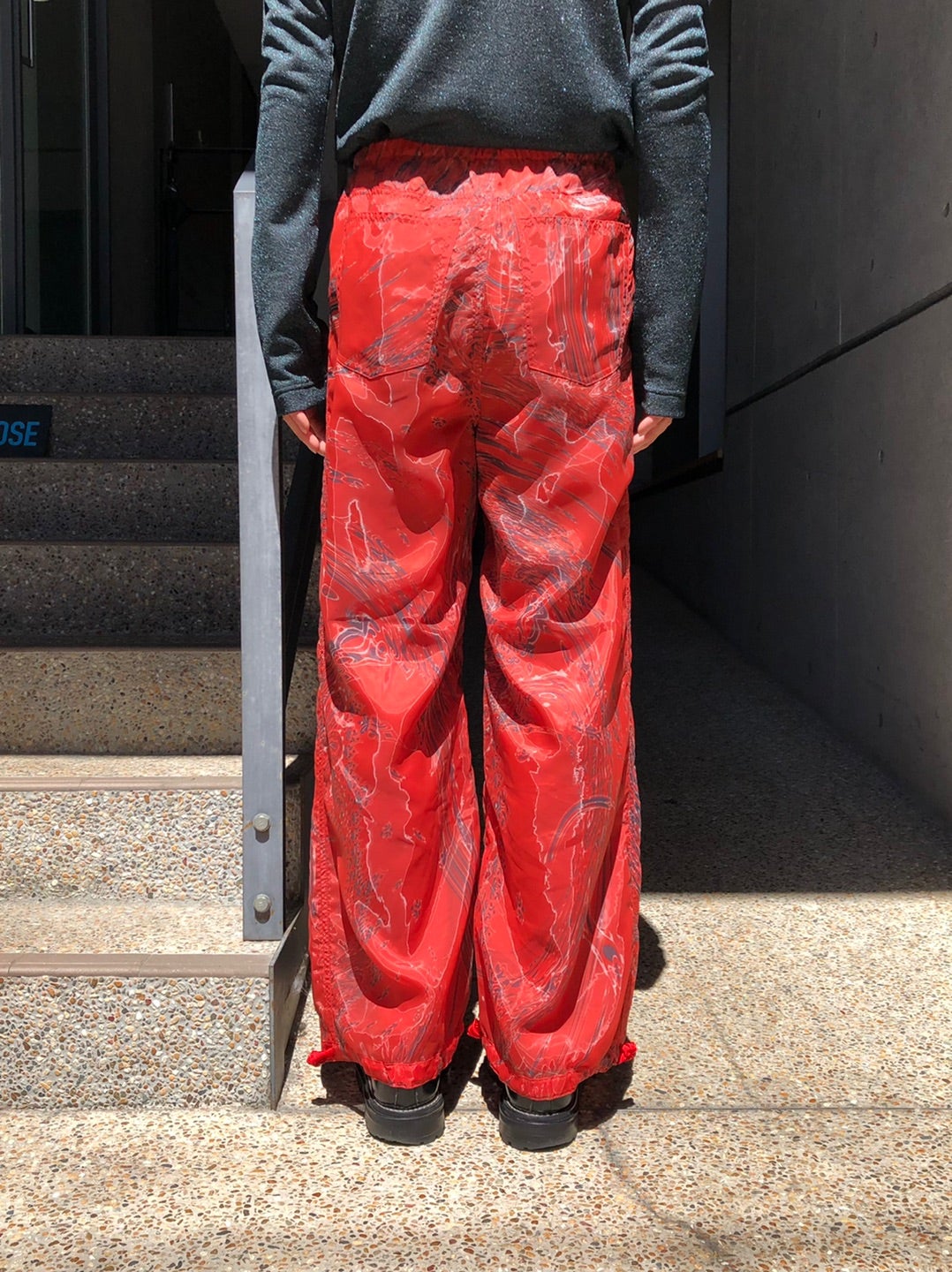 MASU 22aw MARBLE BANDANA EASY PANTS(RED) | tspea.org