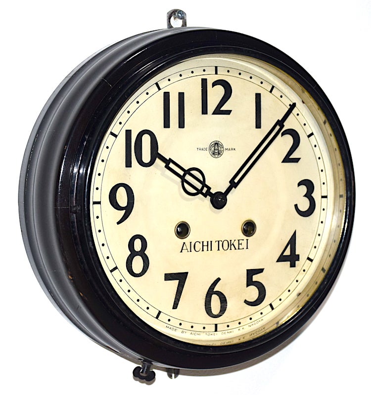 愛知時計 丸型柱時計（トーマス） 昭和30年頃【W302】 | れと 