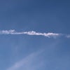 午後六時の飛行機雲^_^の画像