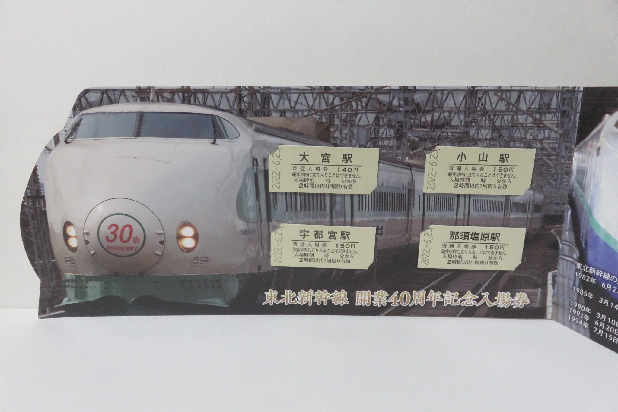 東北新幹線 開業40周年 記念入場券♪ | New レゴシティのブログ
