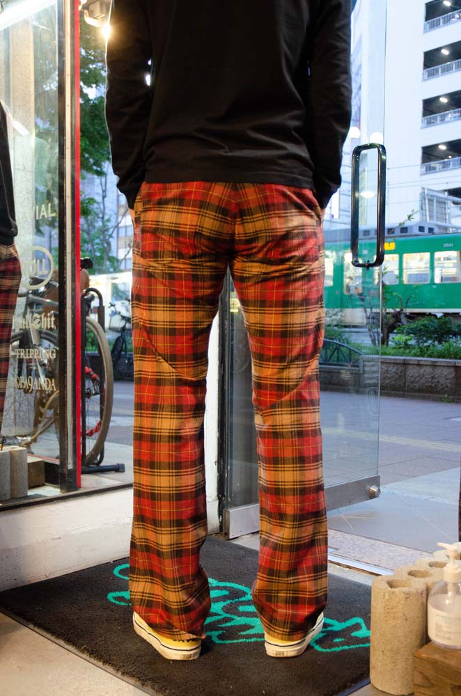 GAVIAL  check pants 、leather pouch入荷   オレ時々ROCK