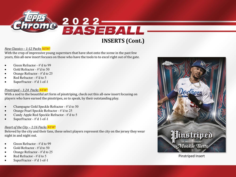 MLB 2022 TOPPS BOWMAN CHROME BASEBALL HOBBY 1BOX26,000円