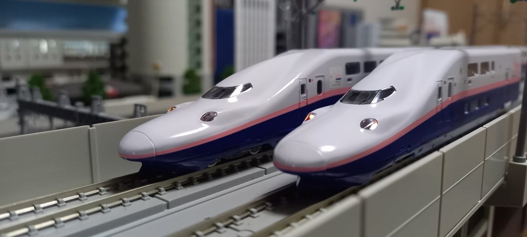 E4系Maxラストラン装飾 ライト色分け&KATO比較 | 新幹線メインな鉄道模型