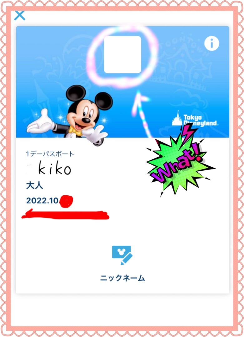 不具合 チケットのqrコードが表示されない Kikoのディズニー日記 12年ぶりの年パス生活
