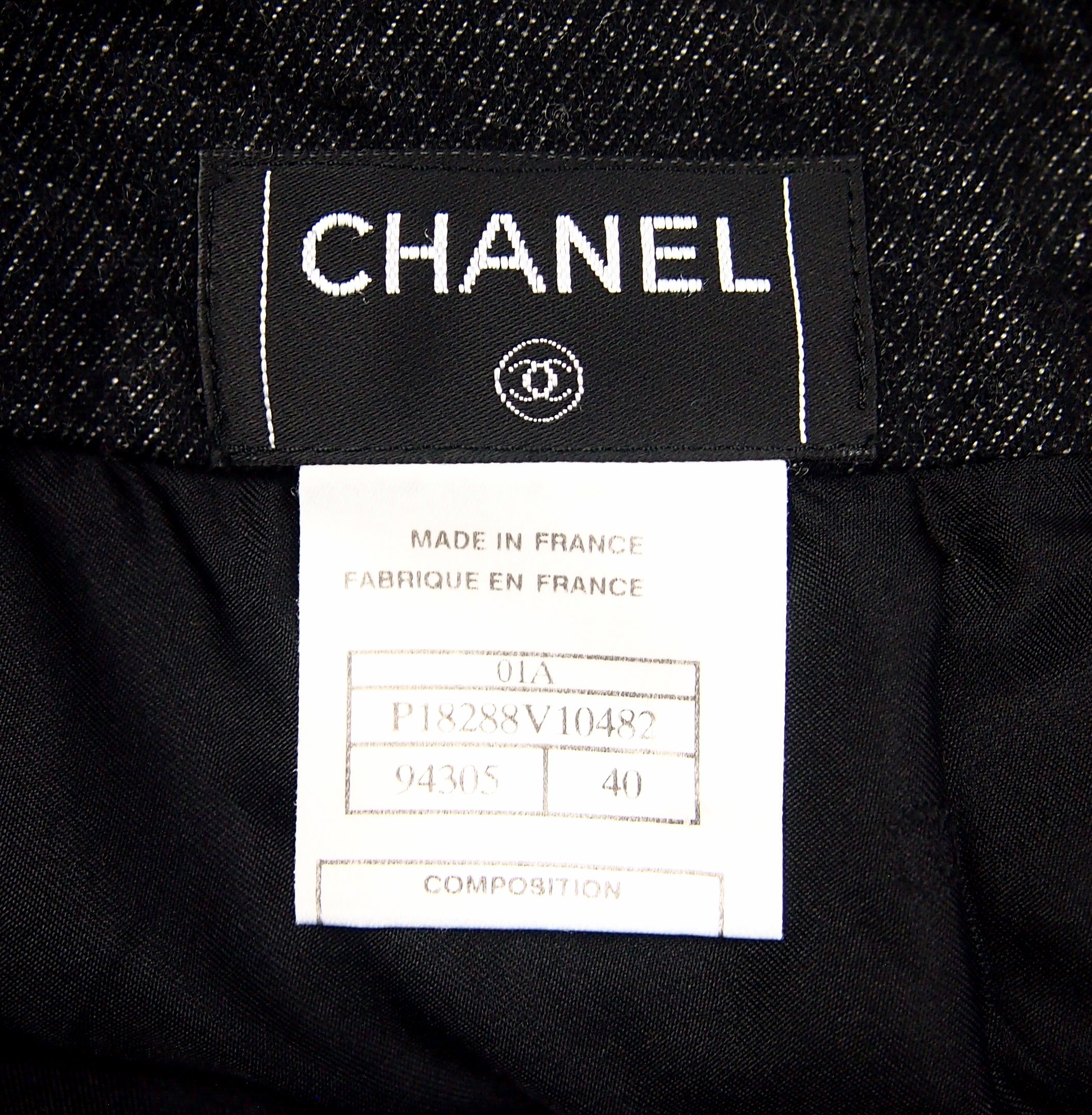 極美品 CHANEL シャネル 2001年 プリーツ CCボタン スカート 40