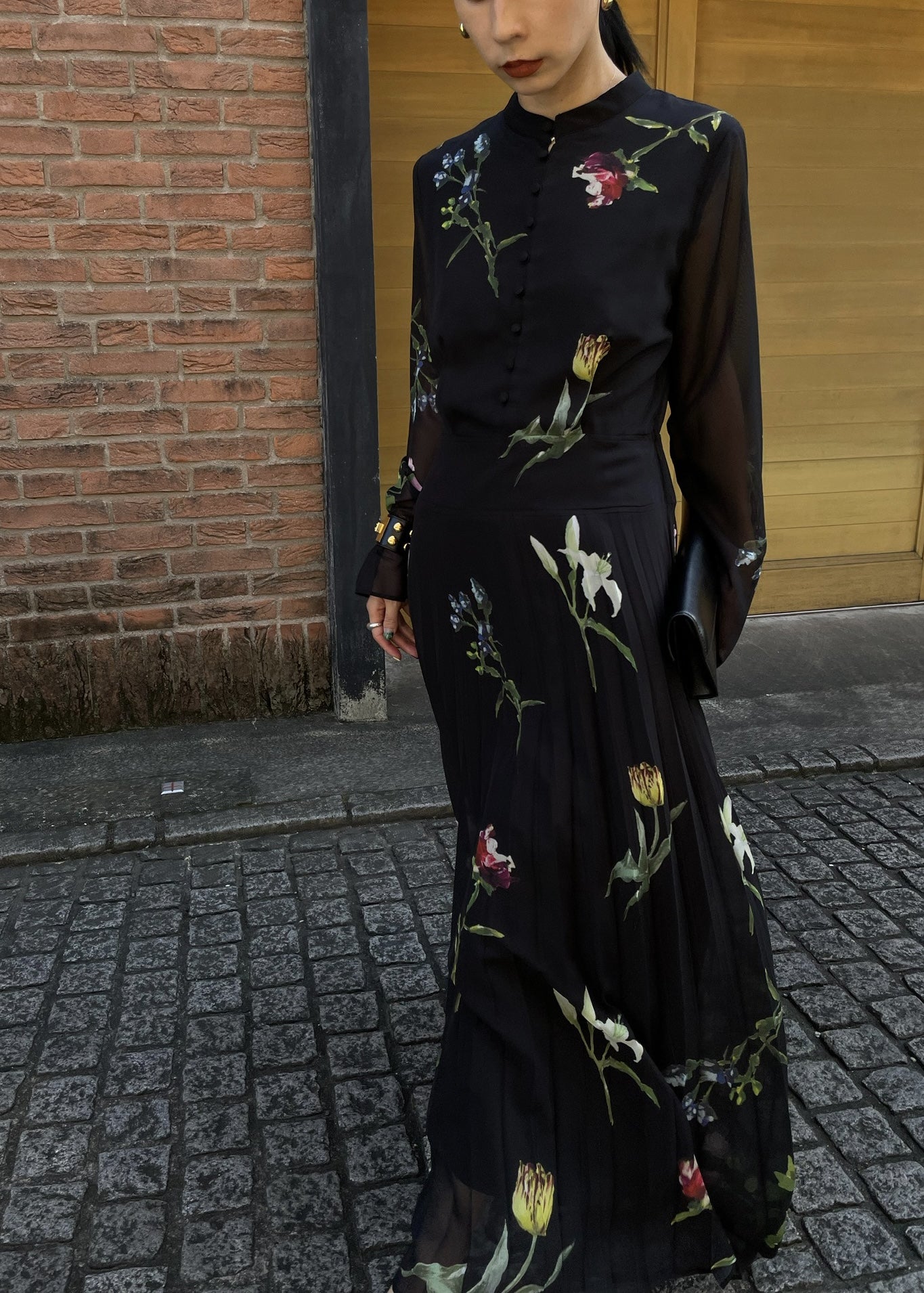 Ameri VINTAGE SOFIA PLEATS DRESS ブラック | pvmlive.com
