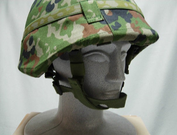自衛隊 レプリカ 鉄帽 ４ (SHENKEL シェンケル 88式鉄帽２型 顎紐 の 