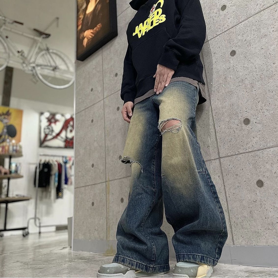 JADED LONDON クラッシュ ダメージ デニム | gulatilaw.com
