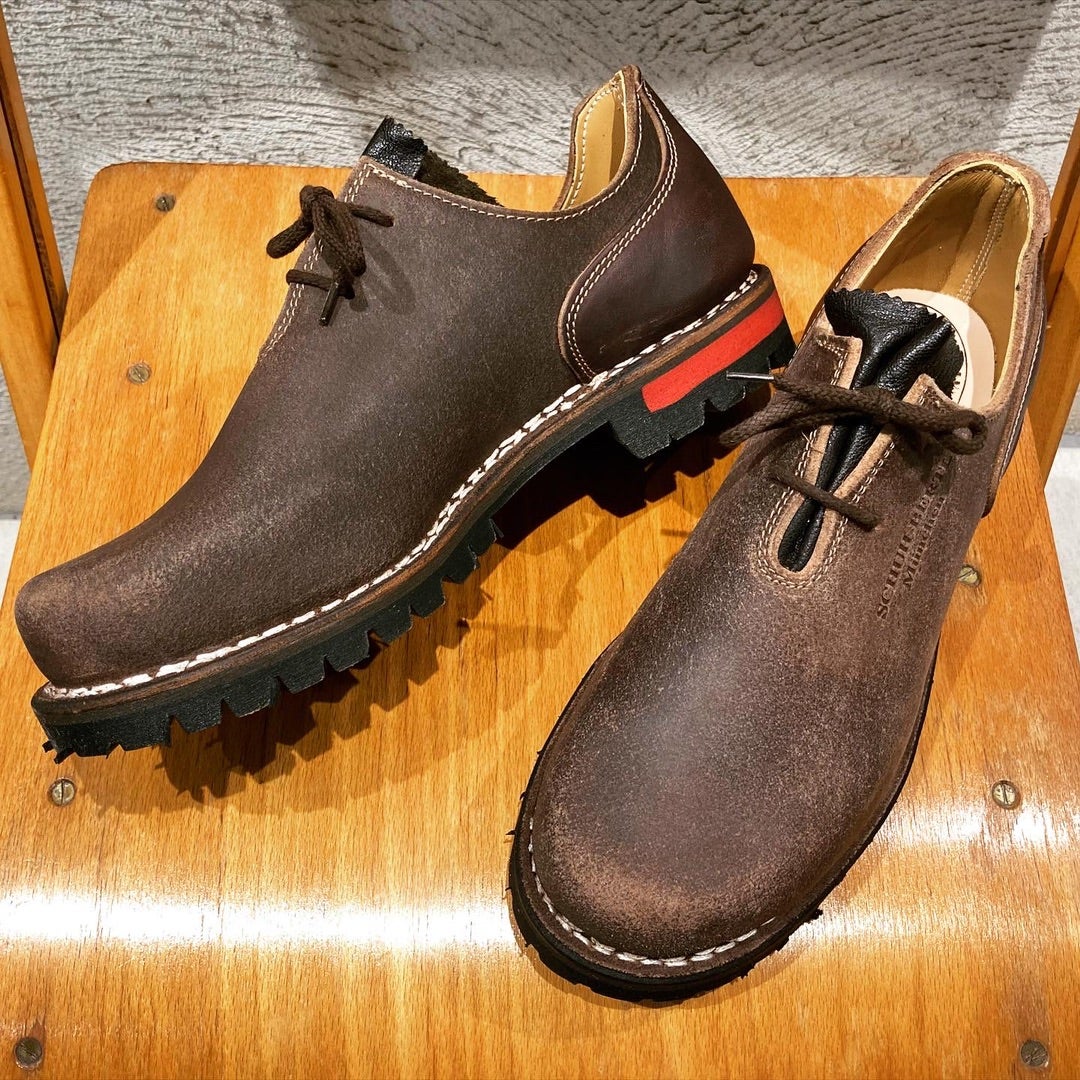 SCHUH BERTL / NEW HAFERL (CENTER LACE) BROWN | NEST authentic dry