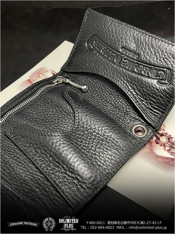 クロムハーツ 財布!入荷!3フォールド クロスボタンブラック クロムハーツ 財布!入荷!3フォールド クロスボタンブラック