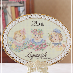 画像 クロスステッチ刺繍盛り♪25周年記念プレートを盛りで制作♪＜◆生徒様作品集◆＞ の記事より 4つ目