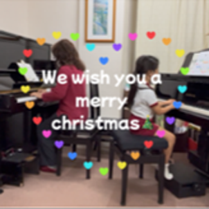 「We wish you a merry christmas」♪クリスマスコンサートに向けての画像