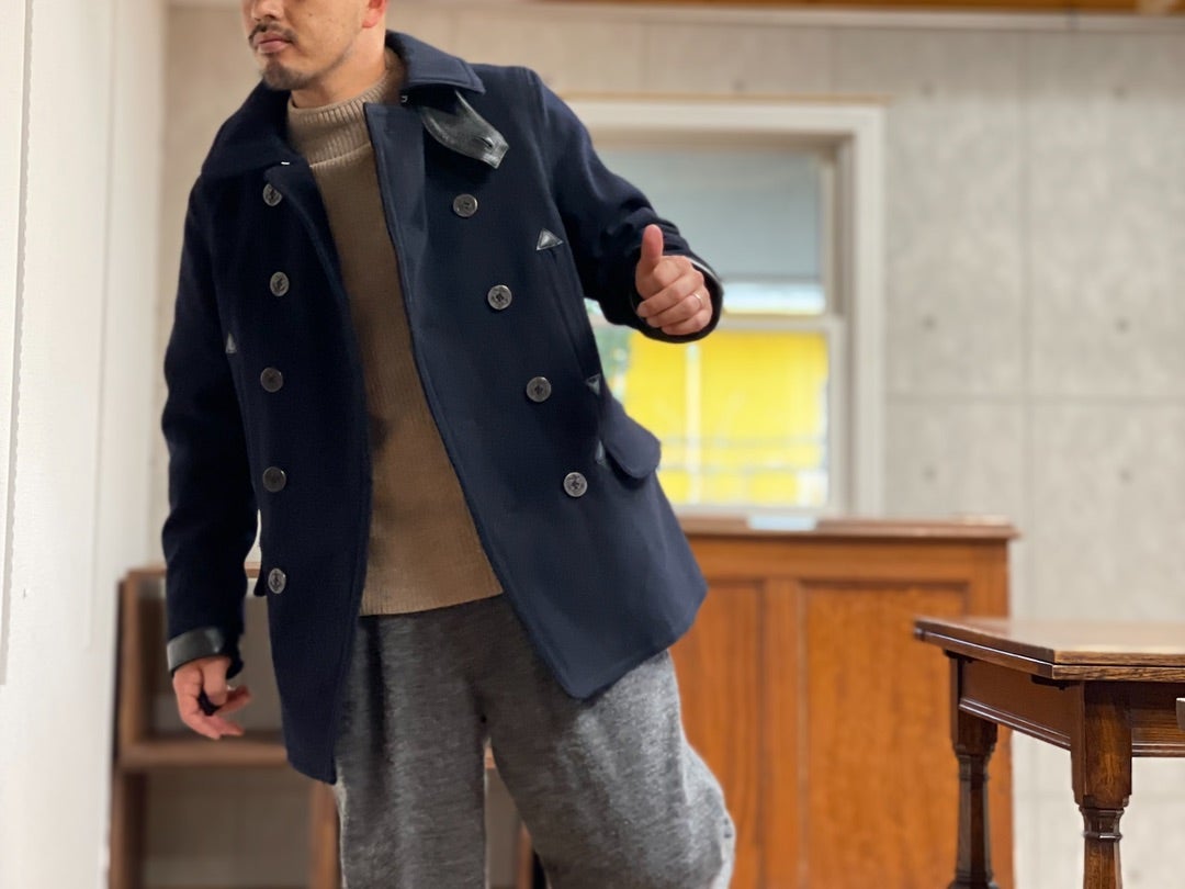 40s US NAVY P-COAT / Nigel Cabourn | relief