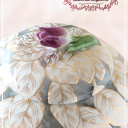 画像 トリックアート？♪まるで透かし白磁？♪植物画が描かれた大きな蓋もの♪＜◆生徒様作品集◆＞ の記事より 11つ目