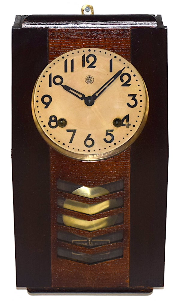 愛知時計 変形箱型柱時計 昭和20年代後半頃【W317】 | れとろくろっく