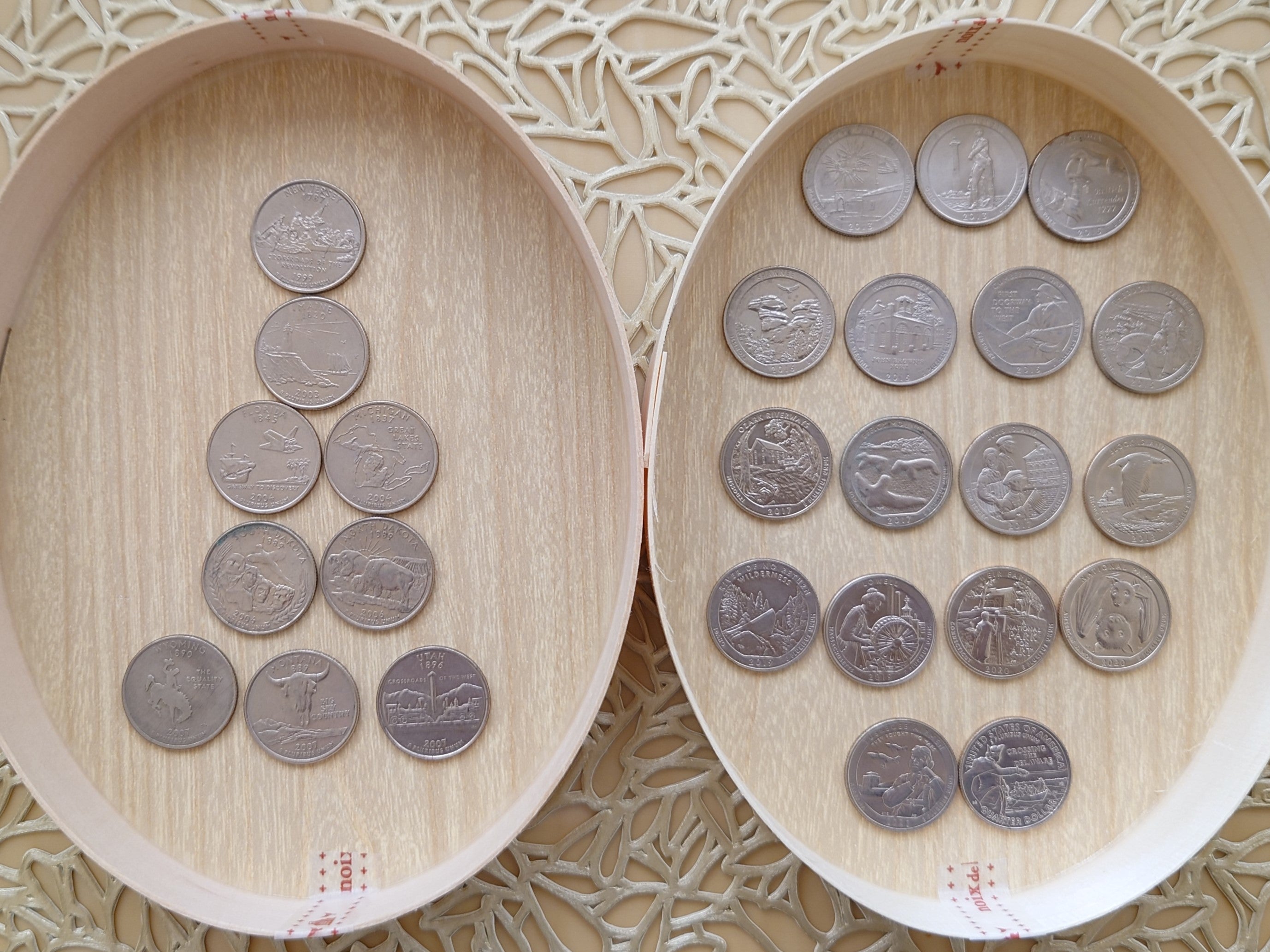 アメリカ合衆国25セント硬貨（Quarter）集め (⁎˃ᴗ˂⁎)