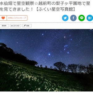 水仙畑で星空観察2022.12.28/福井県越前町の画像