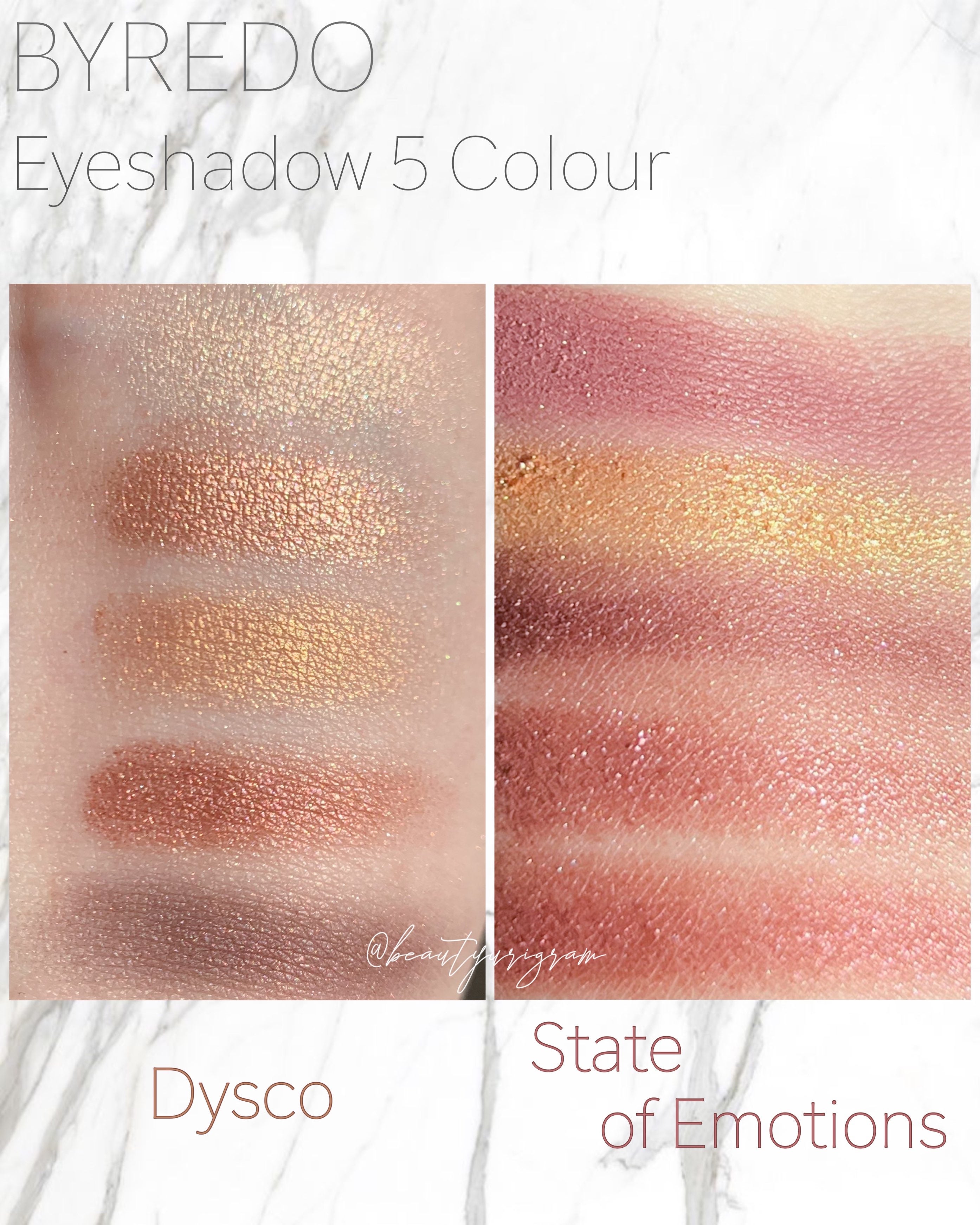 BYREDO】Eyeshadow 5 Colour - State of Emotions | LiFE Scrapbook