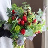 チューリップと菜の花のブーケの画像