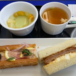 画像 ANA福岡行きプレミアムエコノミー朝の機内食がすごい‼️ の記事より 1つ目